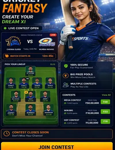 Comebetguru (come win) fantasy cricket & matchday visual 3